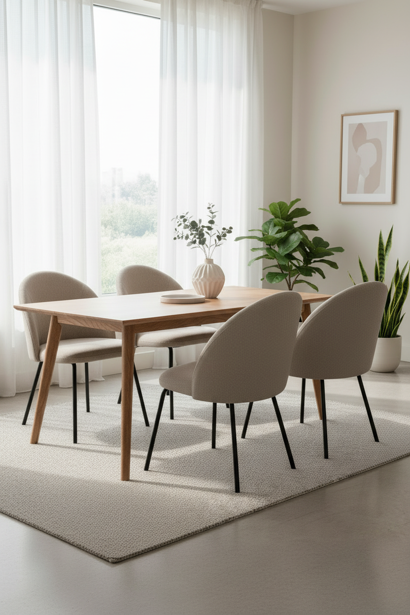 Sillas de comedor para espacios pequeños: cómo ganar capacidad sin perder estilo