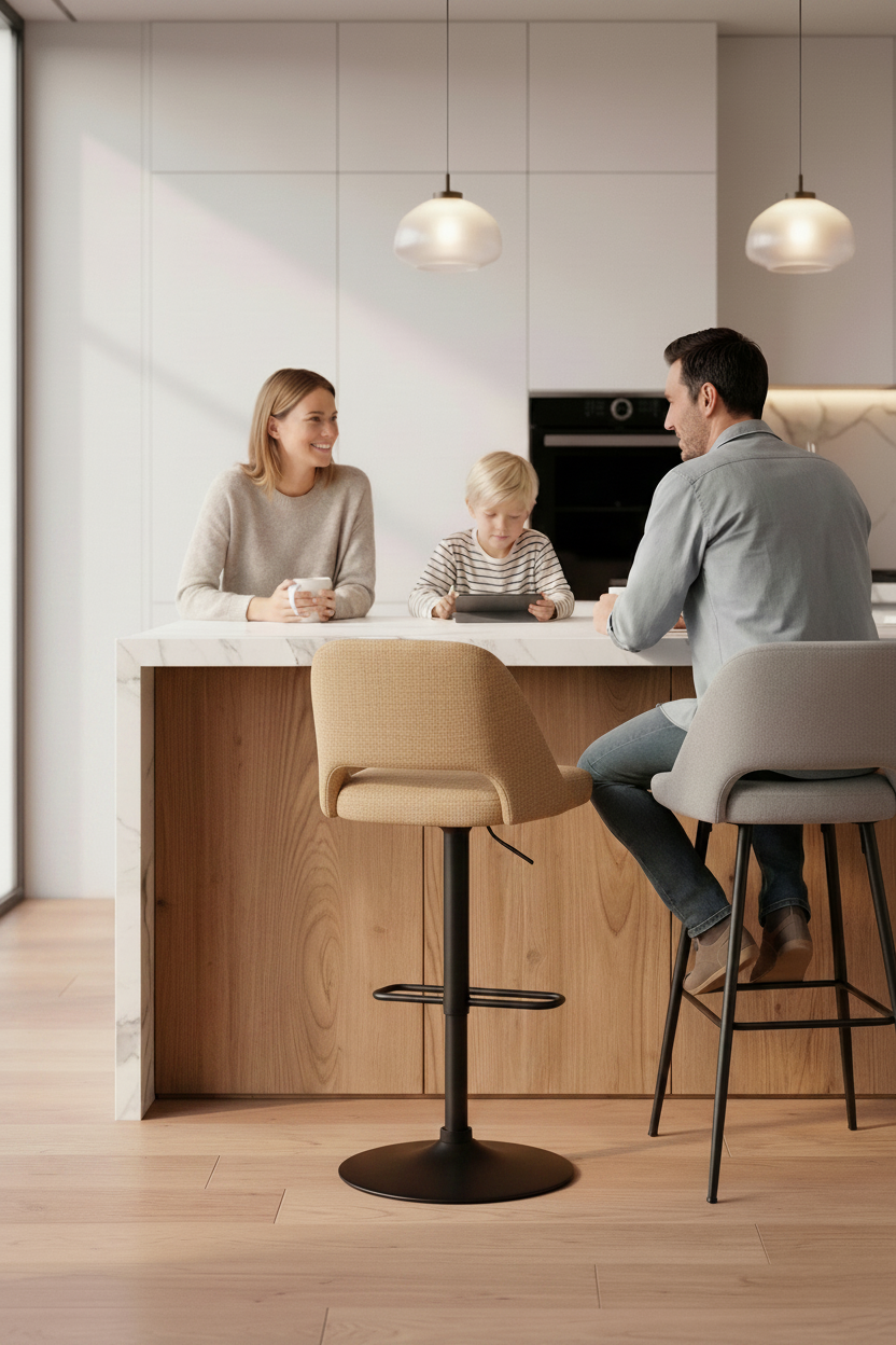 Taburete fijo o regulable: cuál te conviene