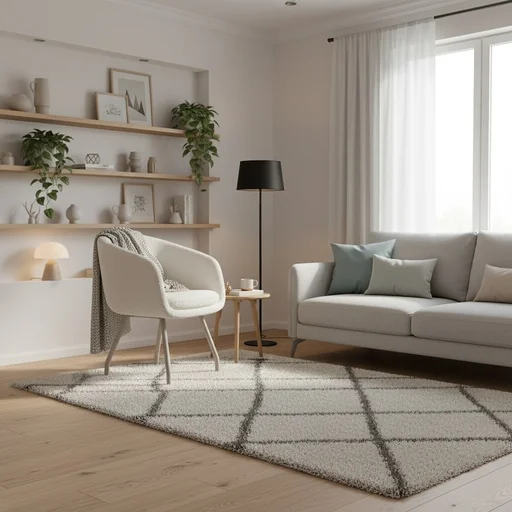 Silla Dalim tela color blanco patas color beige
