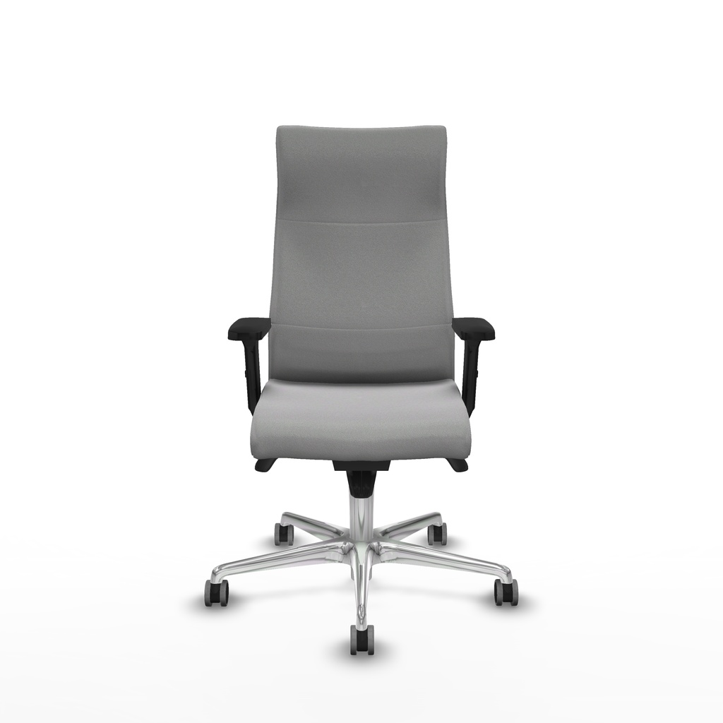 Albacete dirección sincro bali gris claro brazos 2D base aluminio ruedas 65 engomadas — fotografía 2