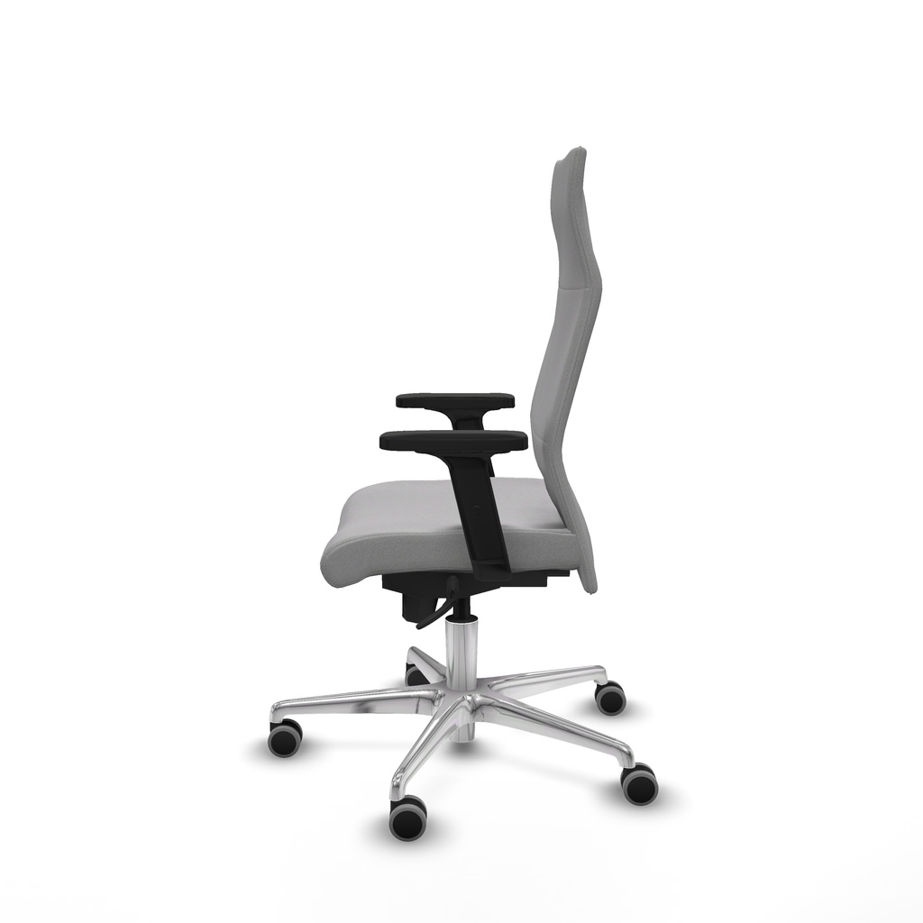 Albacete dirección sincro bali gris claro brazos 2D base aluminio ruedas 65 engomadas — fotografía 4