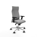 Albacete dirección sincro bali gris claro brazos 2D base aluminio ruedas 65 engomadas — vista principal